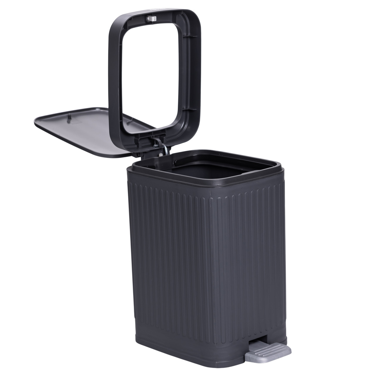 Відро для сміття з педаллю 5л відро для сміття з кришкою і педаллю Сірий HP-45-11G – купити в Україні недорого