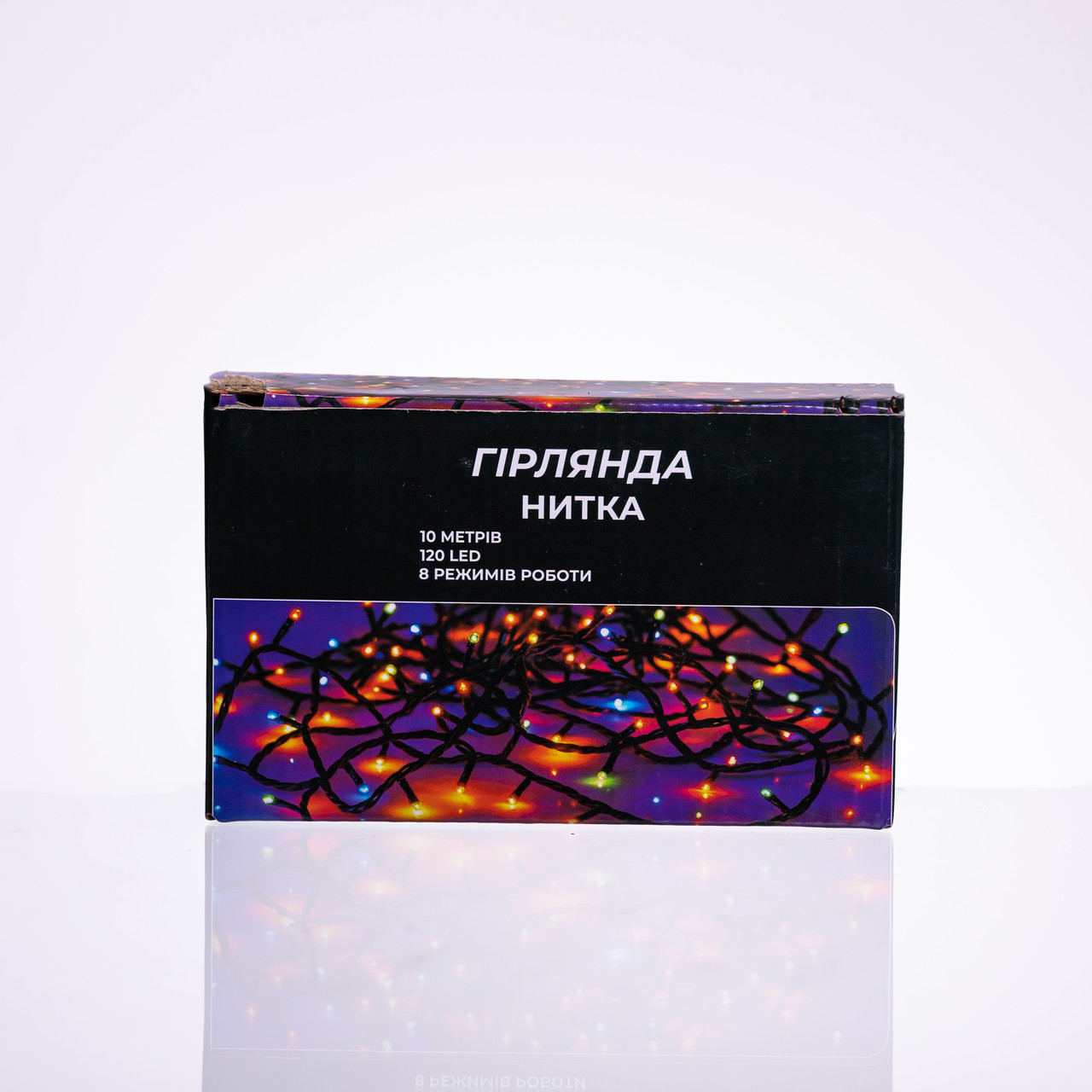 Новорічна гірлянда кімнатна нитка 10 м 120 LED білий провід Білий W120LED10MWW_W120LED10MWW_Milantium_4