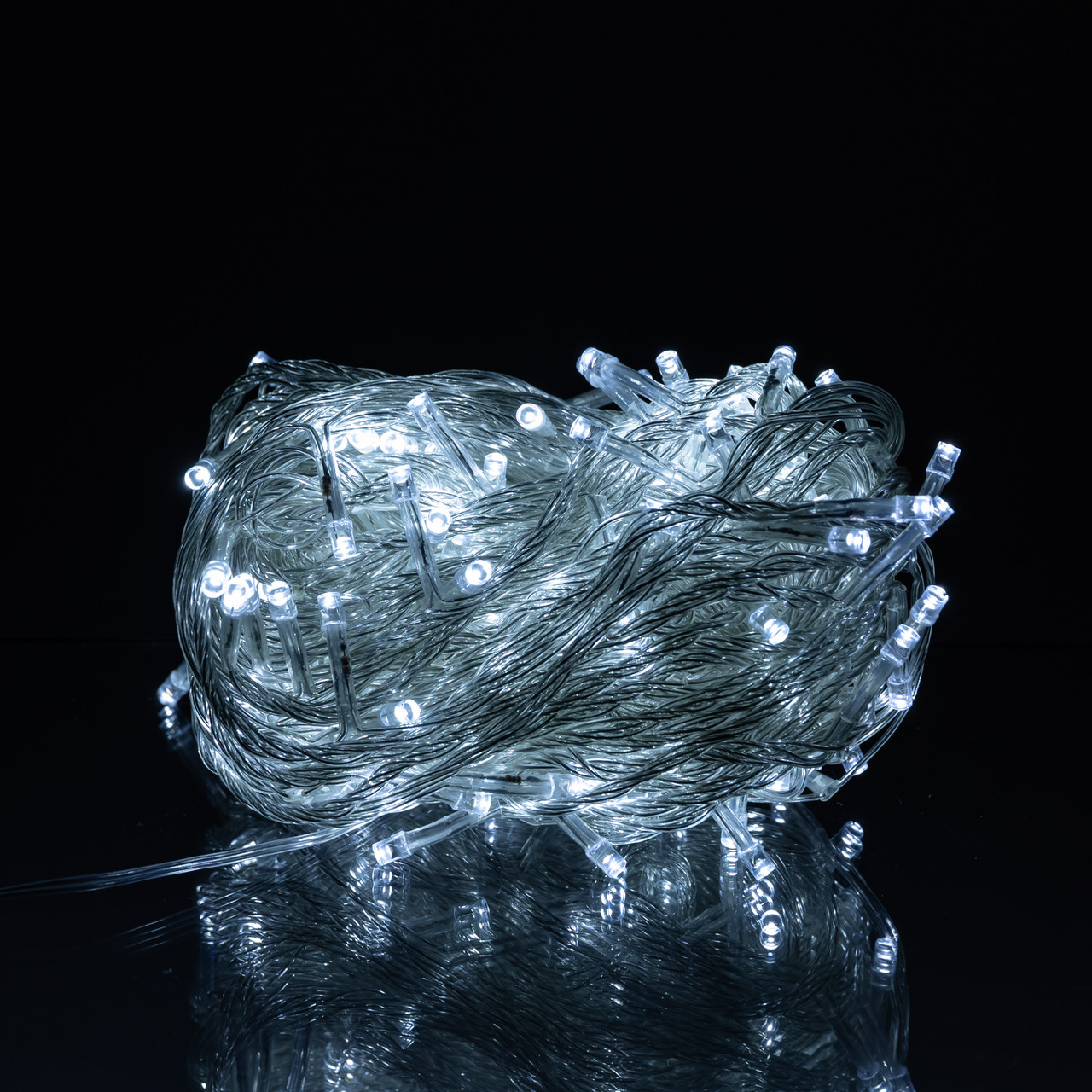 Новорічна гірлянда кімнатна нитка 14 м 160 LED кімнатна гірлянда білий провід Біле світло W160LED16MWW_W160LED16MWW_Milantium_1