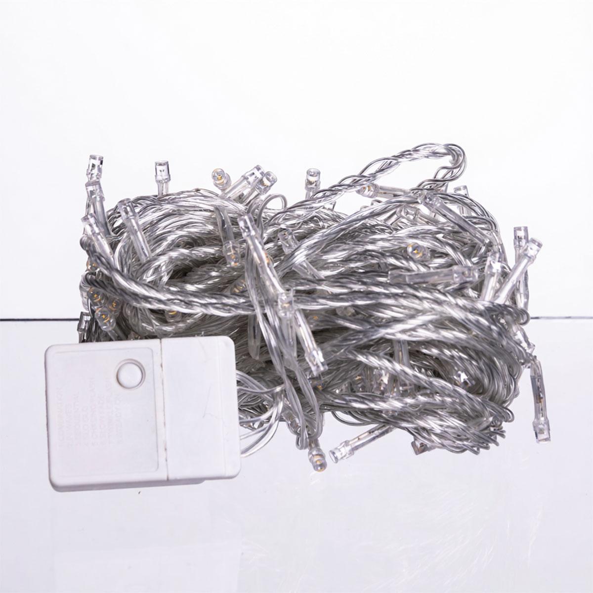 Новорічна гірлянда кімнатна нитка 14 м 160 LED кімнатна гірлянда білий провід Жовте світло W160LED16MWY_W160LED16MWY_Milantium_2