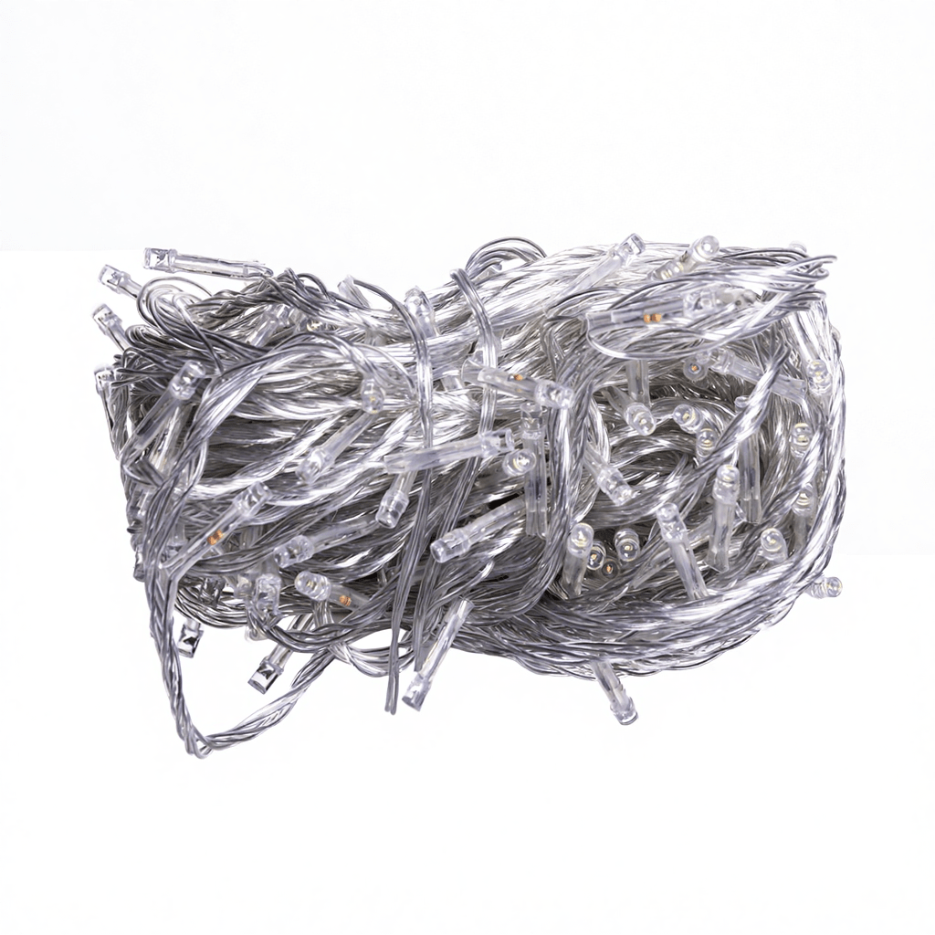 Новорічна гірлянда кімнатна нитка 18 м 180 LED білий провід Білий W180LED18MWW_W180LED18MWW_Milantium_3