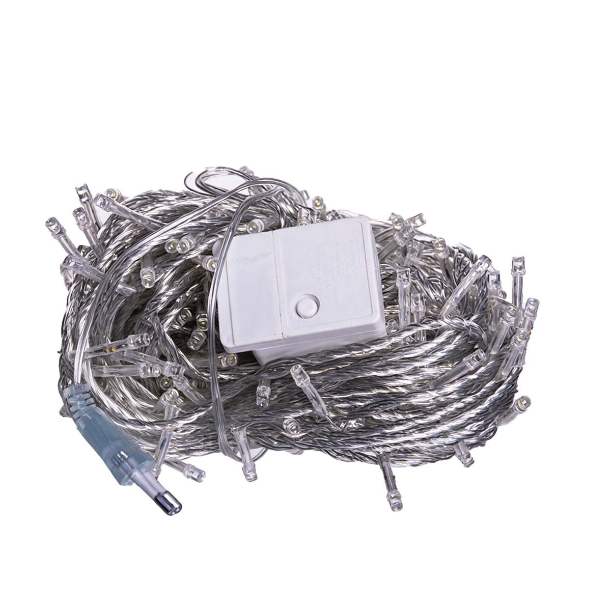 Новорічна гірлянда кімнатна нитка 22 м 220 LED кімнатна гірлянда білий провід Біле світло W220LED22MWW_W220LED22MWW_Milantium_2