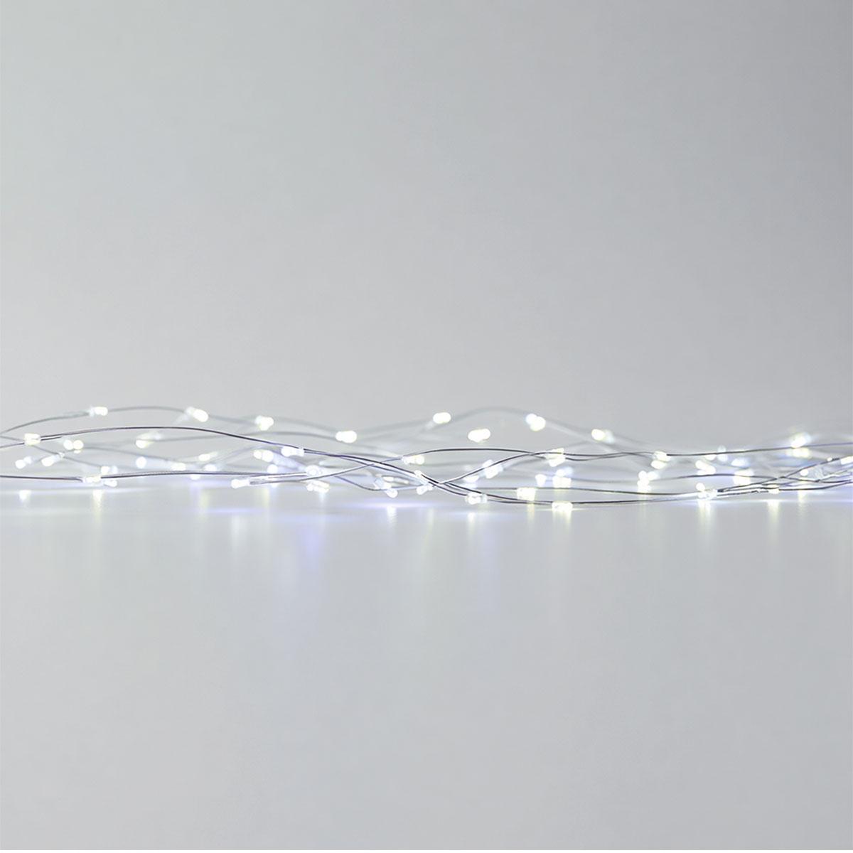 Новорічна гірлянда кімнатна нитка 22 м 220 LED кімнатна гірлянда білий провід Біле світло W220LED22MWW_W220LED22MWW_Milantium_3