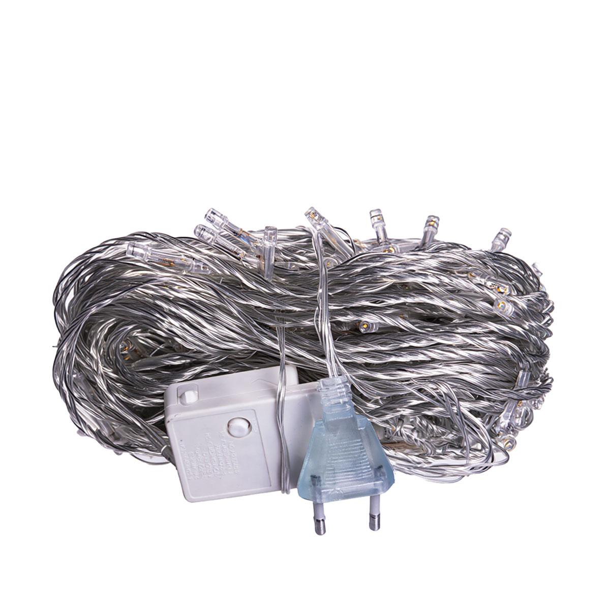 Новорічна гірлянда кімнатна нитка 22 м 220 LED білий провід Жовтий W220LED22MWY_W220LED22MWY_Milantium_3