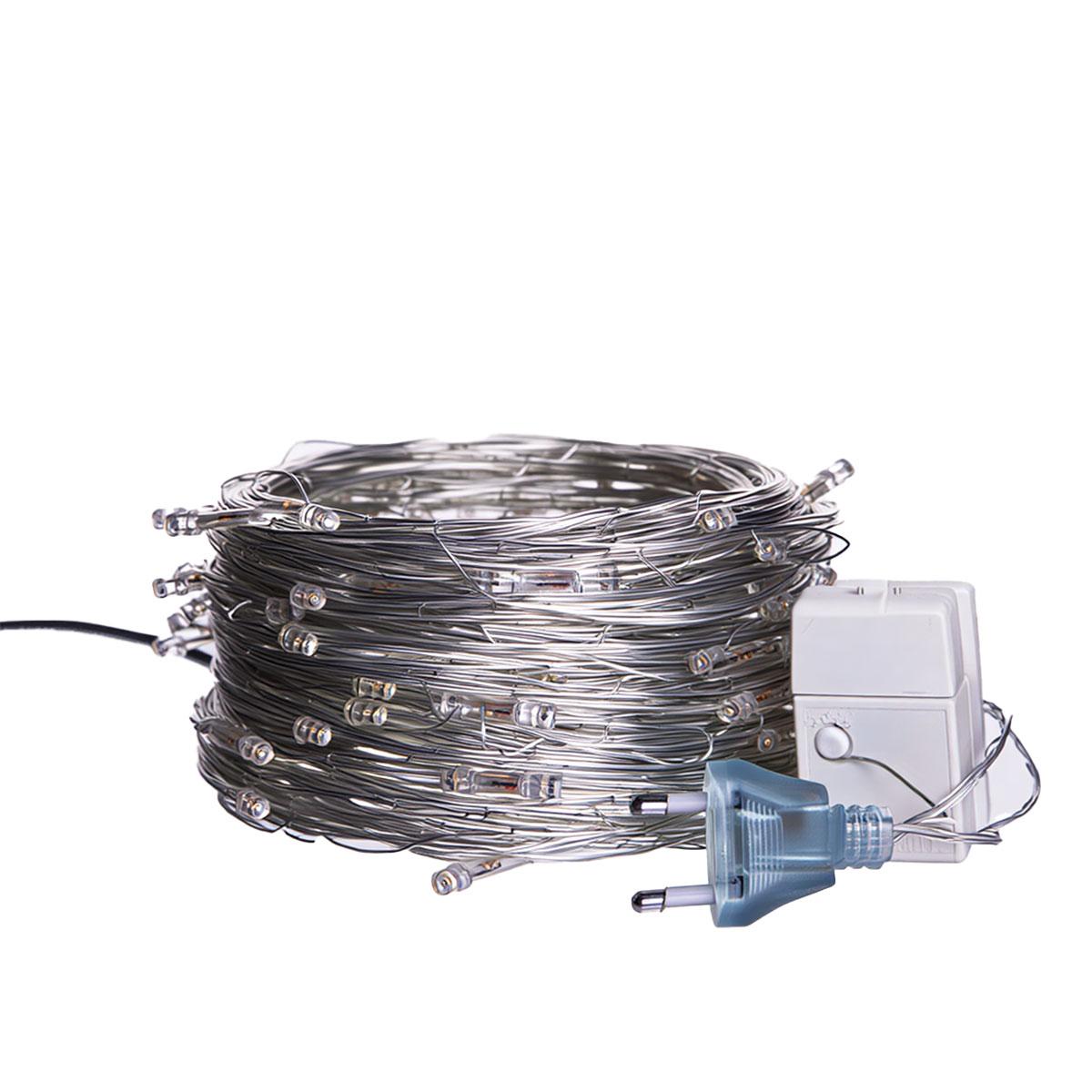 Новорічна гірлянда кімнатна нитка 22 м 220 LED білий провід Жовтий W220LED22MWY_W220LED22MWY_Milantium_5