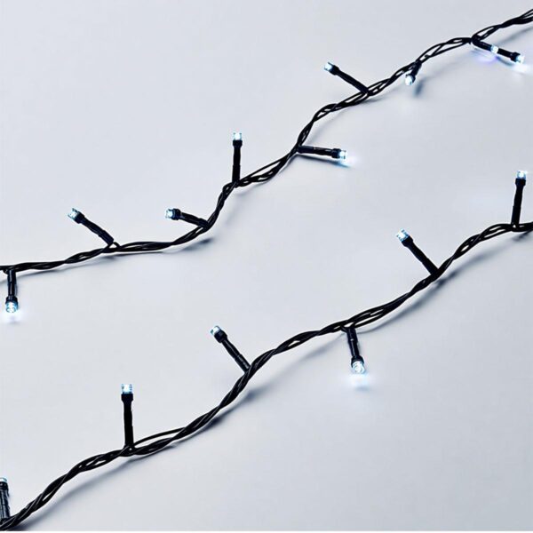 Новорічна гірлянда кімнатна нитка 22 м 220 LED чорний провід Білий W220LED22MBW_W220LED22MBW_Milantium_5