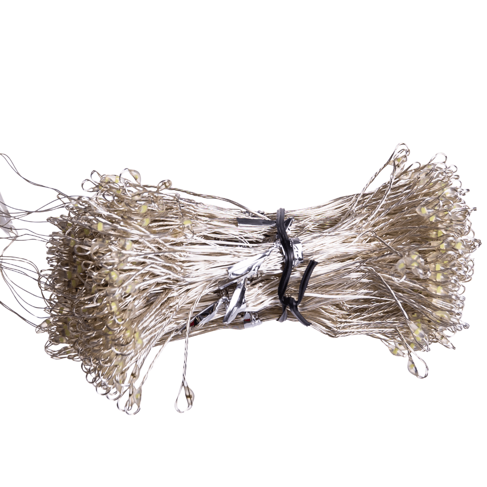 Новорічна гірлянда кімнатна штора роса Хвойна лапа 3х3 м 600 LED Біле світло D600LED3MW_D600LED3MW_Milantium_3