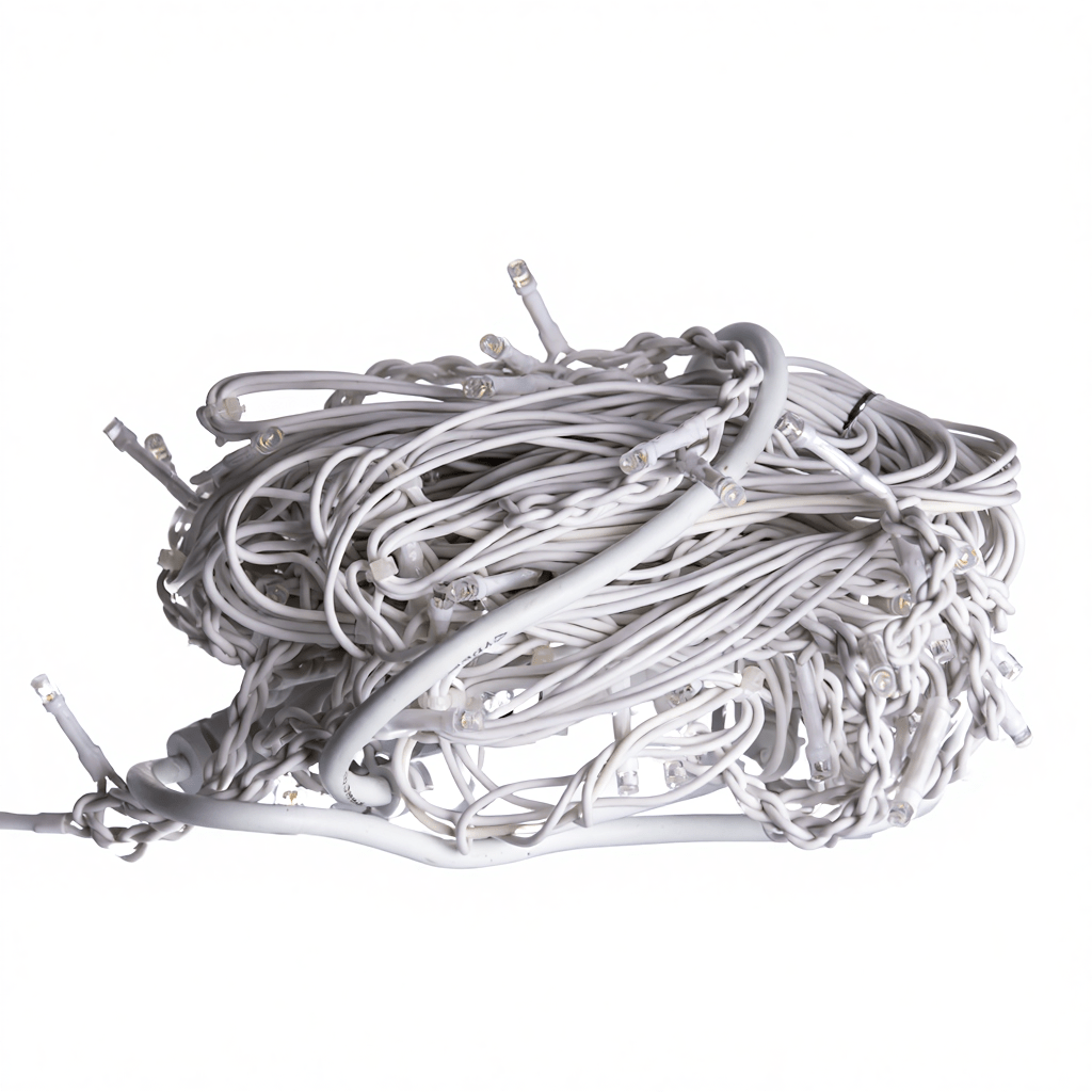 Новорічна гірлянда вулична Бахрома 6 м 105 LED білий провід Жовтий 6МWY_6МWY_Milantium_3