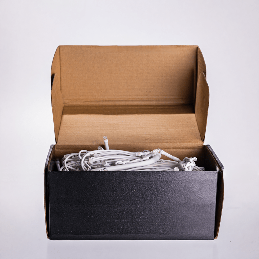 Новорічна гірлянда вулична Бахрома 6 м 105 LED білий провід Жовтий 6МWY_6МWY_Milantium_4