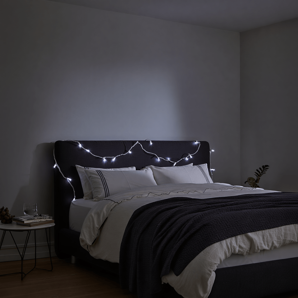 Новорічна кімнатна гірлянда нитка 6 м 50 LED білий провід Білий W50LED6MWW_W50LED6MWW_Milantium_2