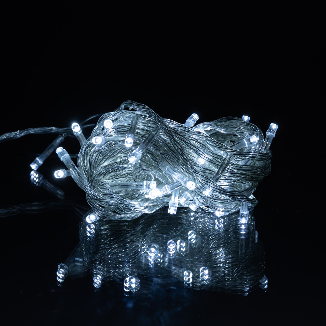 Новорічна кімнатна гірлянда нитка 6 м 50 LED білий провід Білий W50LED6MWW_W50LED6MWW_Milantium_3