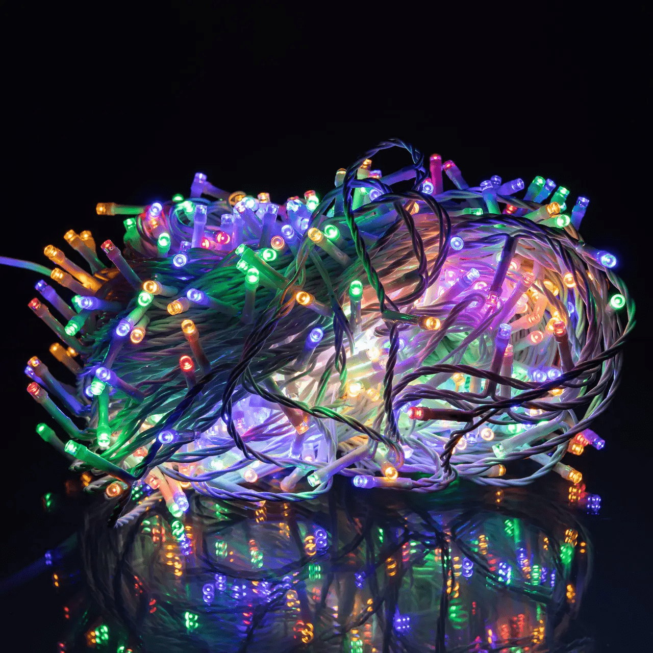 Світлодіодна гірлянда Роса 50 метрів 500 LED біла нитка на мідному дроті з пультом Мультиколор 500L50MWML_500L50MWML_Milantium_1