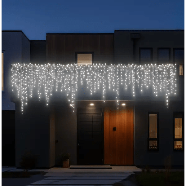 Вулична гірлянда Бахрома 25 м 405 LED чорний провід Білий 25MBW_25MBW_Milantium_2