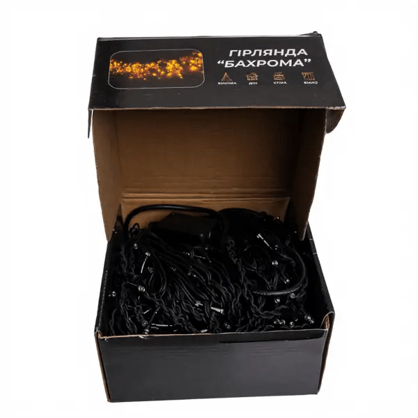 Вулична гірлянда Бахрома 25 м 405 LED чорний провід Мультиколор 25MBML_25MBML_Milantium_5