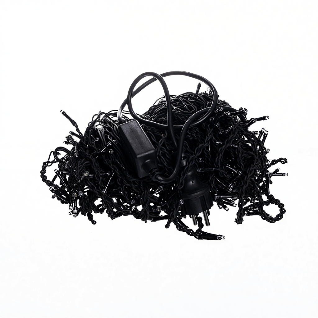 Вулична гірлянда Бахрома 25 м 405 LED чорний провід Синій 25MBBL_25MBBL_Milantium_4