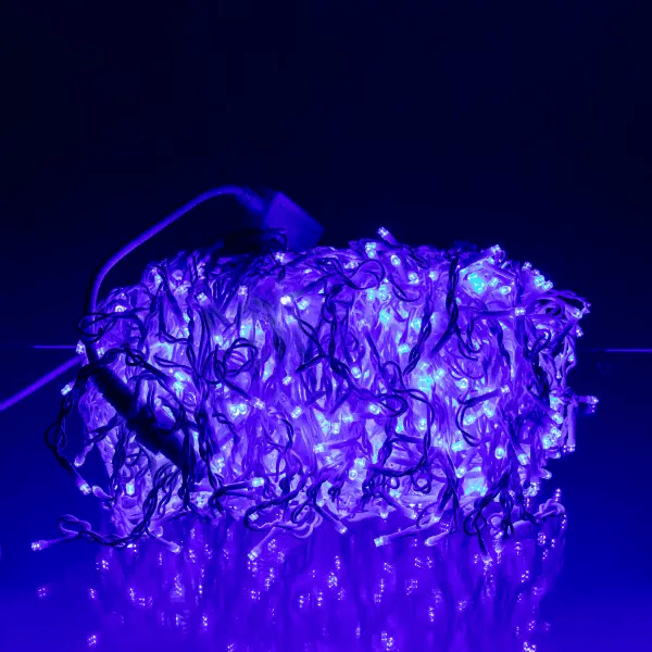 Вулична гірлянда Бахрома 50 м 600 LED білий провід Синій 50MWBL_50MWBL_Milantium_3