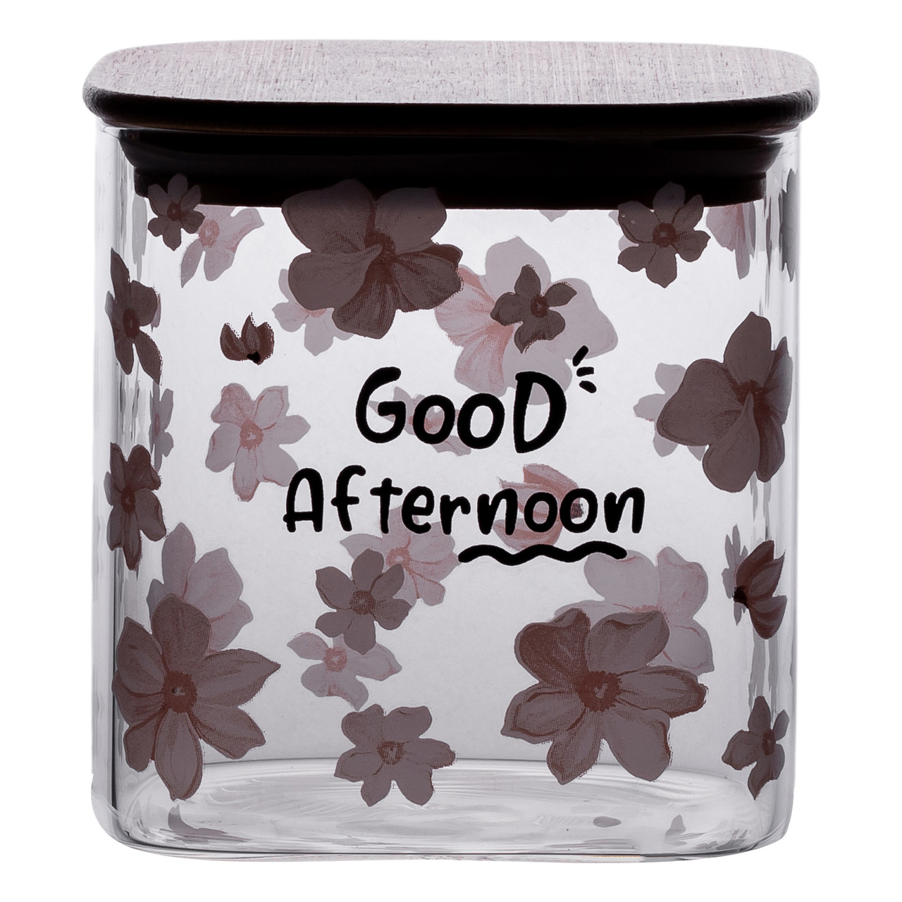 Банка для сипучих продуктів з бамбуковою кришкою 800 мл ємність для сипучих скло HP-34-25_HP-34-25_Milantium_4