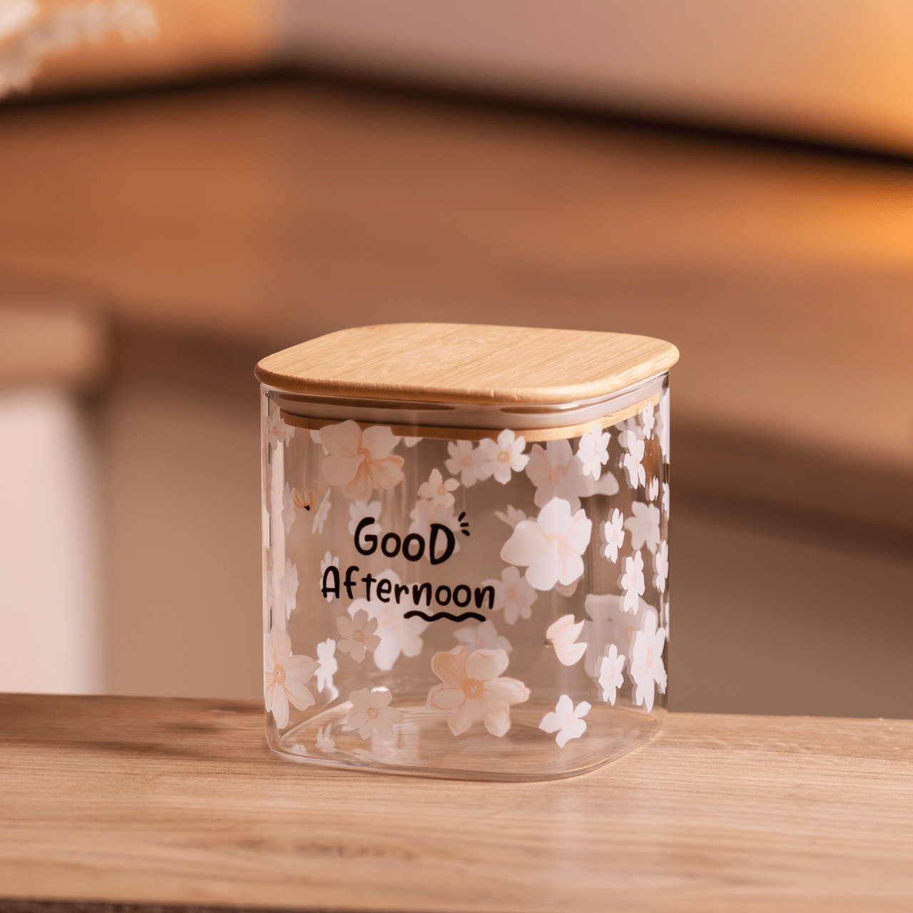 Банка для сипучих продуктів з бамбуковою кришкою 800 мл ємність для сипучих скло HP-34-25_HP-34-25_Milantium_5