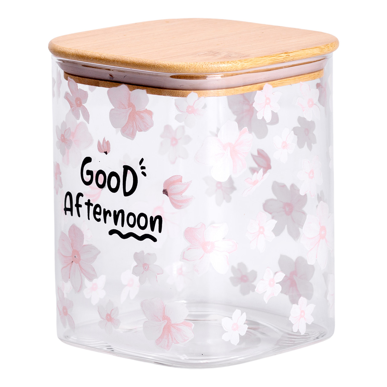 Банка для сипучих продуктів з бамбуковою кришкою 900 мл ємність для сипучих скло HP-34-24_HP-34-24_Milantium_3