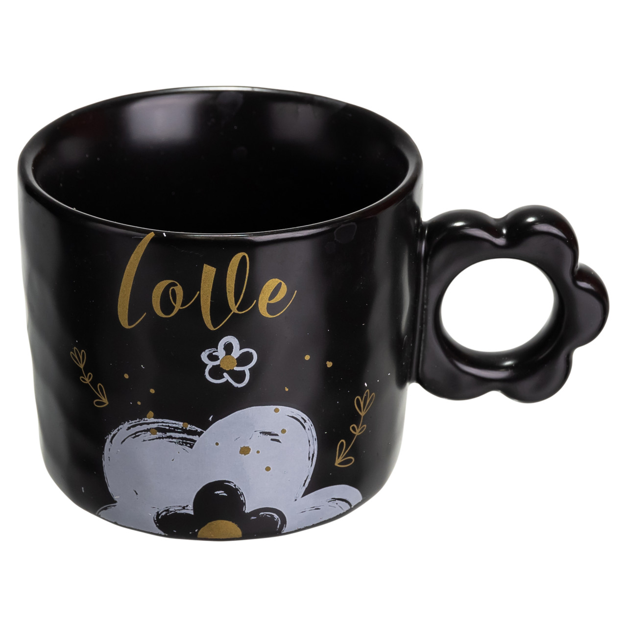 Чашка для чаю та кави порцелянова Love 420 (мл) гарна оригінальна кружка на подарунок FM-14B_FM-14B_Milantium_2