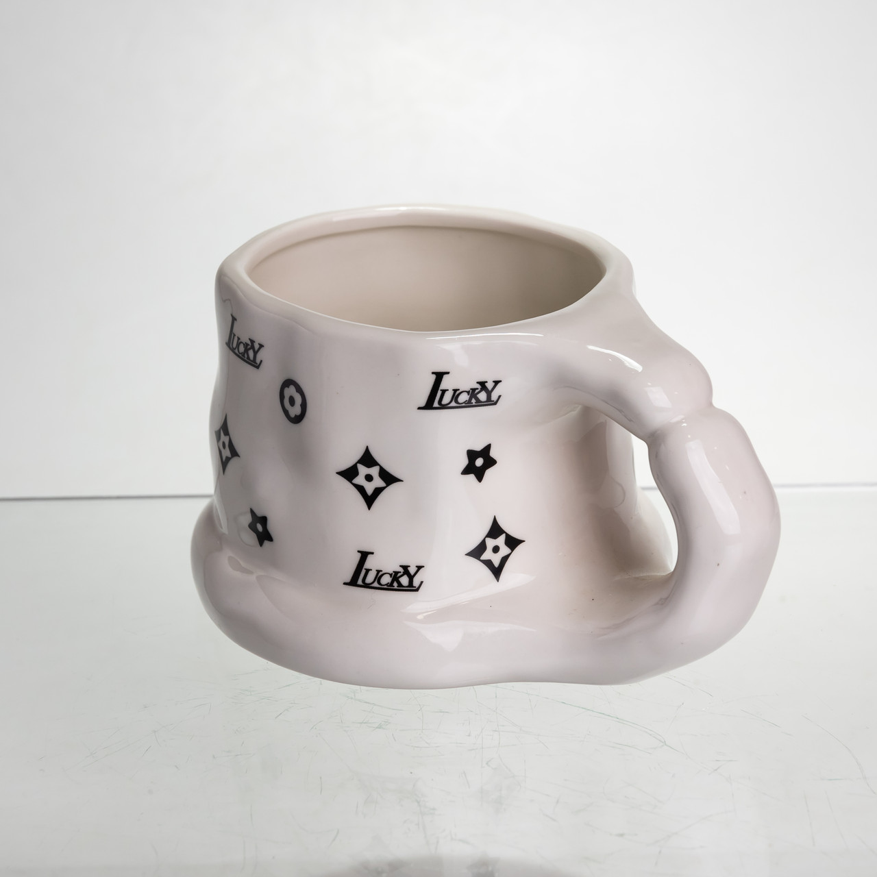 Фарфоровая чашка 500 (мл) оригінальна кружка на подарунок чашка для чаю та кави Чорний FM-11A_FM-11A_Milantium_4