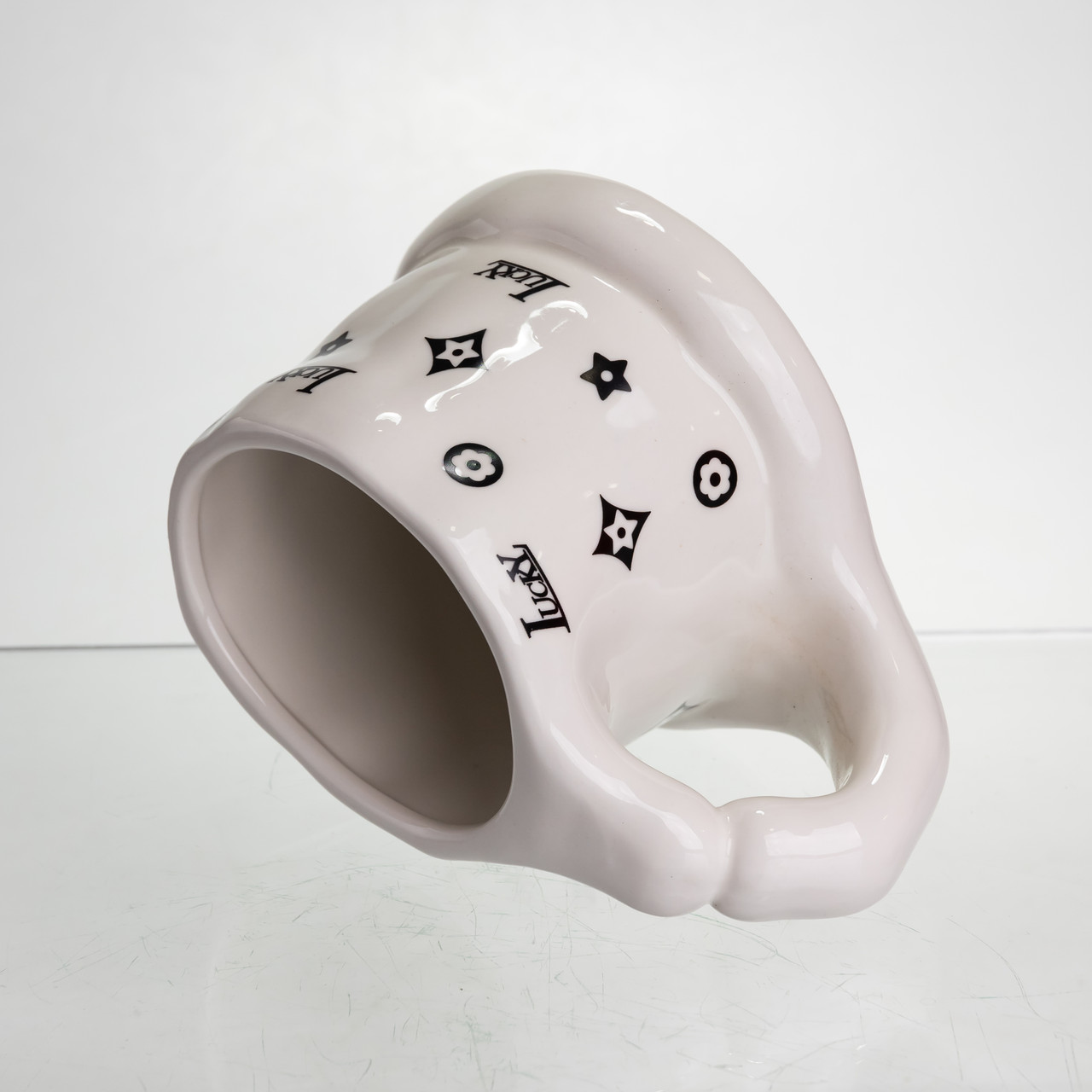 Фарфоровая чашка 500 (мл) оригінальна кружка на подарунок чашка для чаю та кави Чорний FM-11A_FM-11A_Milantium_5