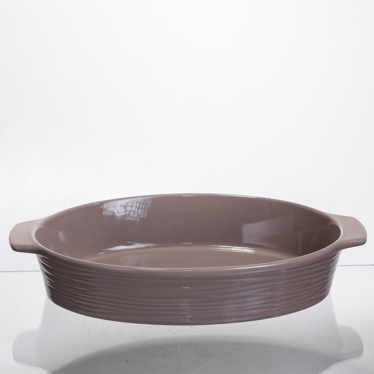 Форма для запікання овальна 36×22.5×7 (см) форма для духовки 2 літри Бежевий S1286_S1286_Milantium_3