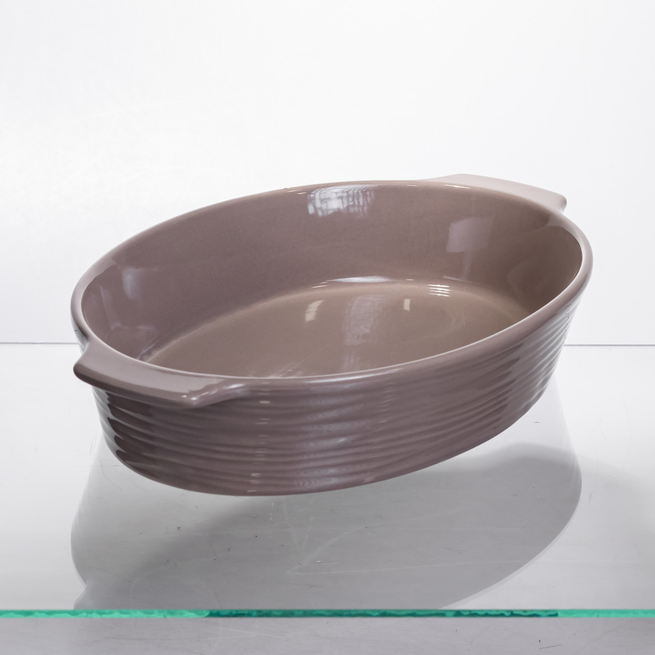 Форма для запікання овальна 36×22.5×7 (см) форма для духовки 2 літри Бежевий S1286_S1286_Milantium_4