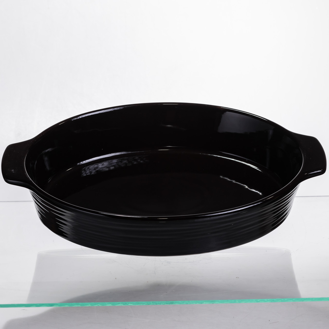 Форма для запікання овальна 36×22.5×7 (см) форма для духовки 2 літри Чорний SH1290_SH1290_Milantium_1