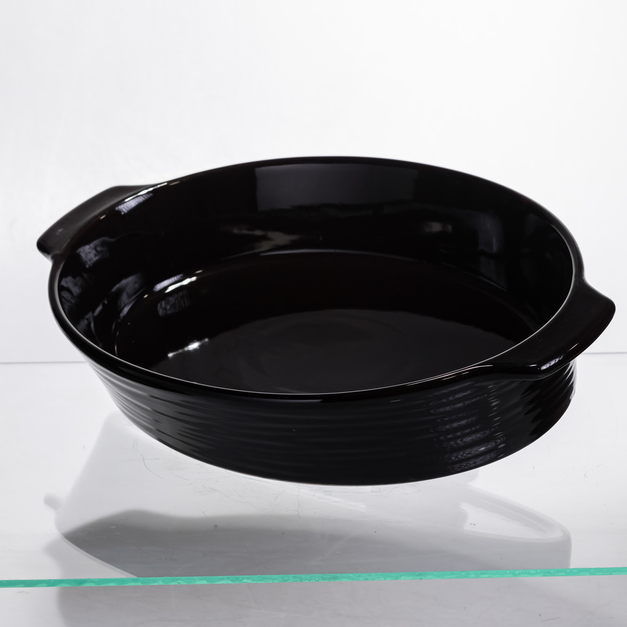 Форма для запікання овальна 36×22.5×7 (см) форма для духовки 2 літри Чорний SH1290_SH1290_Milantium_2