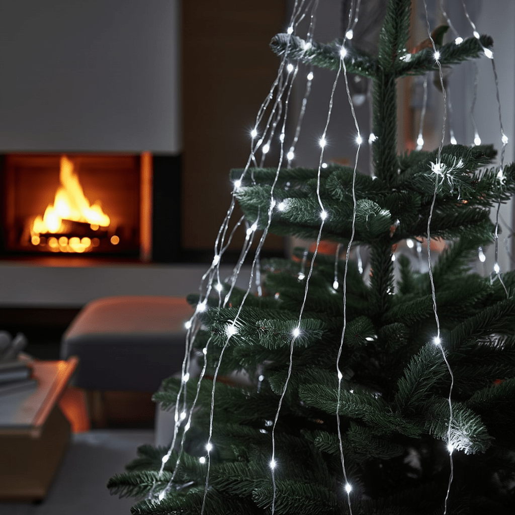 Гірлянда Кінський хвіст 3 м 20 ліній на 600 led лампочок на мідному дроті від мережі Білий 1733015W_1733015W_Milantium_2