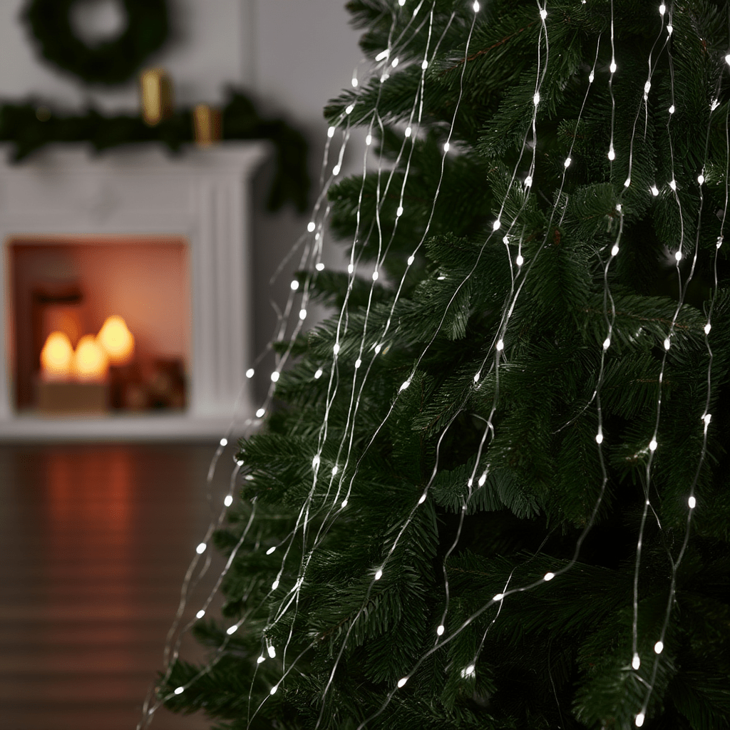 Гірлянда Кінський хвіст 3 м 20 ліній на 600 led лампочок на мідному дроті від мережі Білий 1733015W_1733015W_Milantium_4