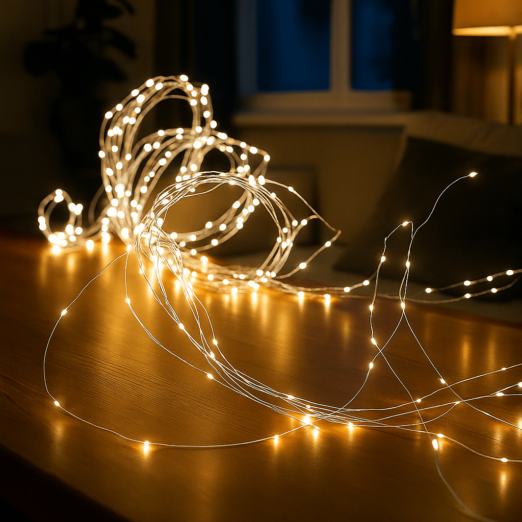 Гірлянда Кінський хвіст 3 м 20 ліній на 600 led лампочок на мідному дроті від мережі Жовта 1733015Y_1733015Y_Milantium_3