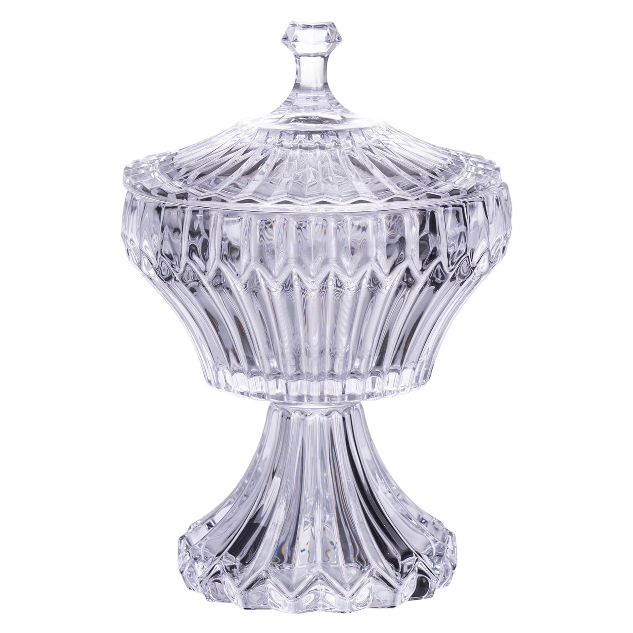 Цукерниця на ніжці з кришкою 17×27 см кругла HP-19-149RB_HP-19-149RB_Milantium_1