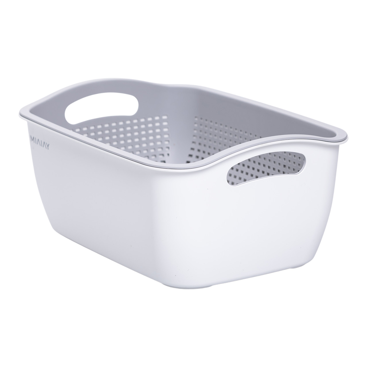 Кошик-друшлак 2 в 1 для миття овочів, фруктів і зелені 29,5×21×11 (см) Білий HP-45-6W – купити в Україні недорого