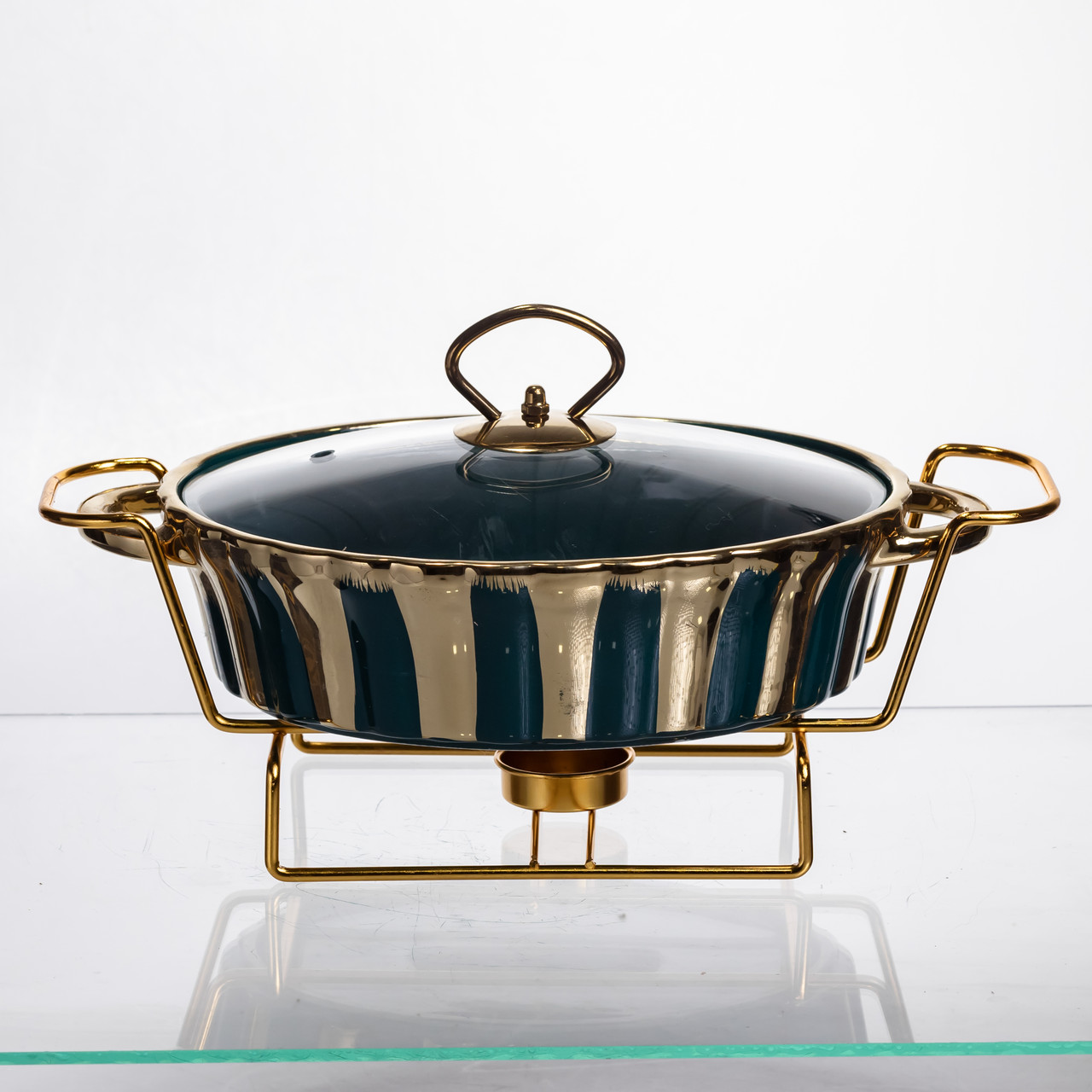 Марміт порцеляновий настільний круглий 1 літр мармітниця з підігрівом JY-5 – купити в Україні недорого