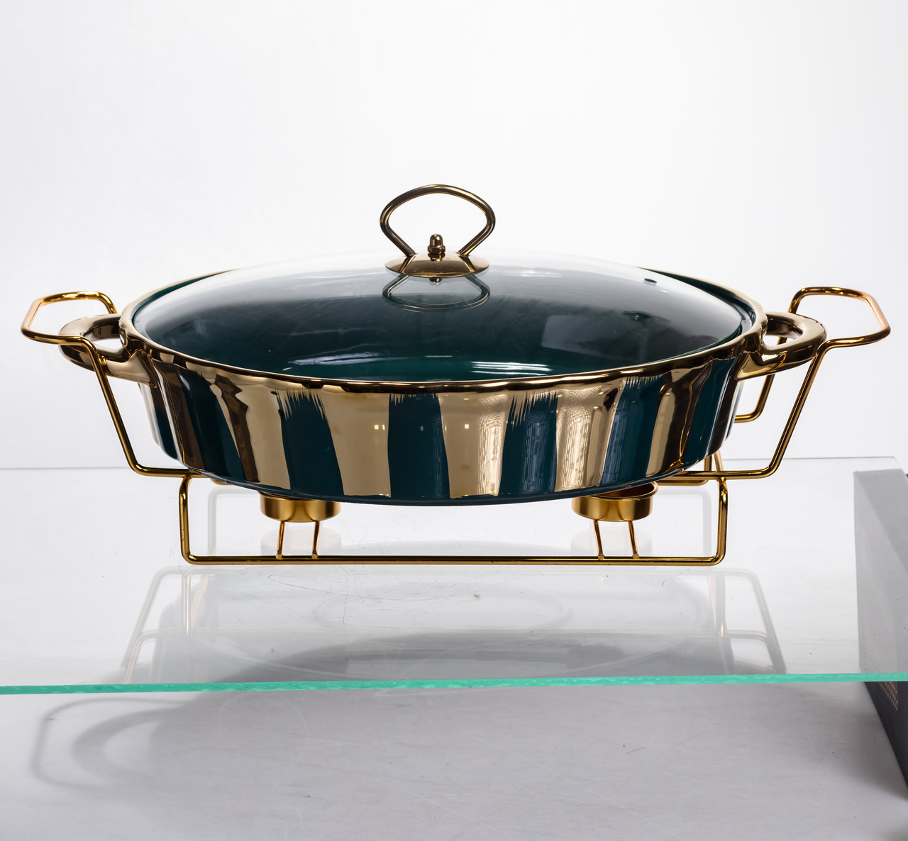 Марміт порцеляновий настільний овальний 2 літри мармітниця з підігрівом JY-7 – купити в Україні недорого