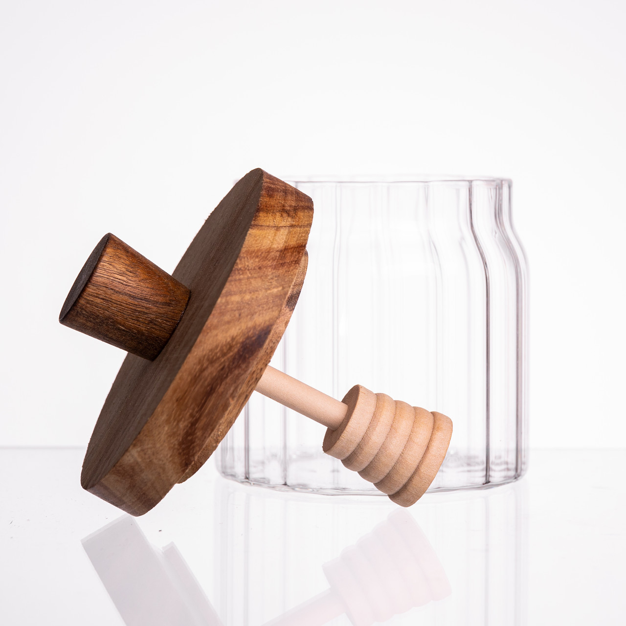 Медовниця скляна з кришкою і ложкою 320 (мл) 64486-4_64486-4_Milantium_4