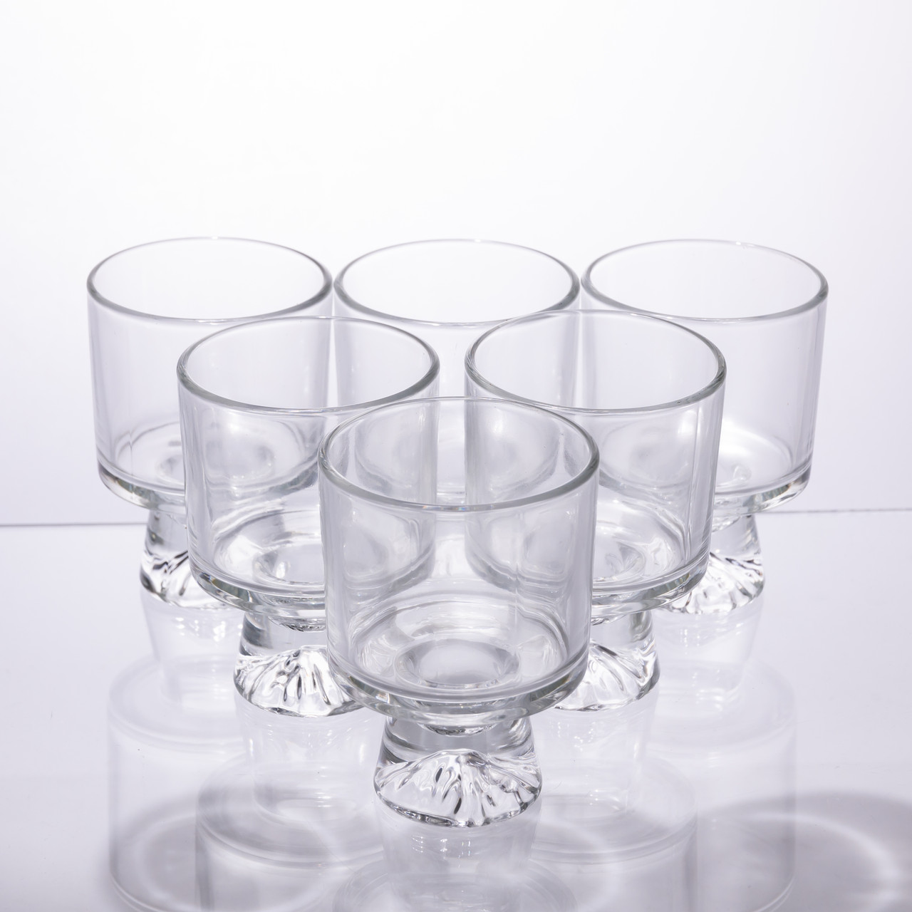 Набір креманок із товстого скла на ніжці 6 штук по 200 мл 64486-69_64486-69_Milantium_2