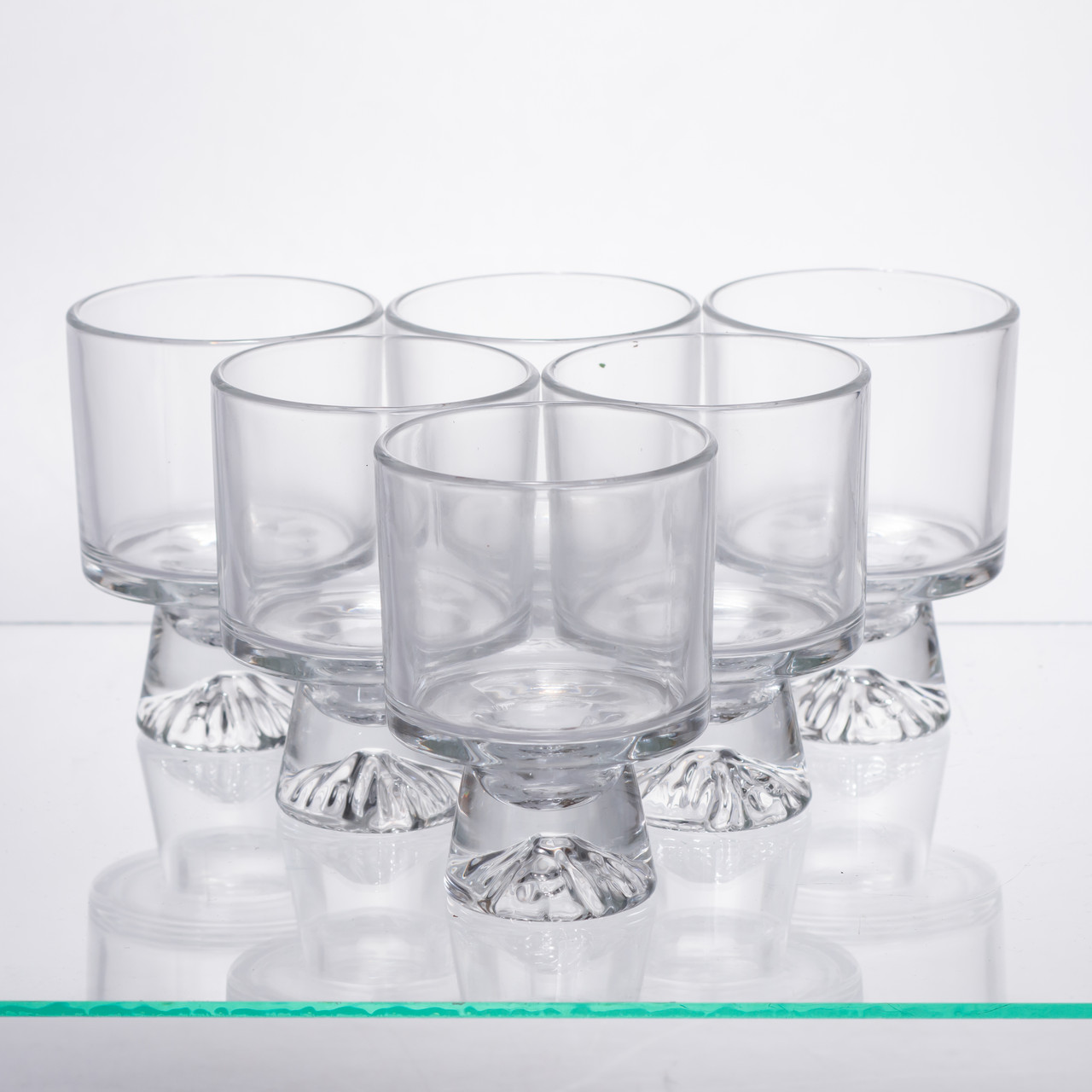 Набір креманок із товстого скла на ніжці 6 штук по 200 мл 64486-69_64486-69_Milantium_5