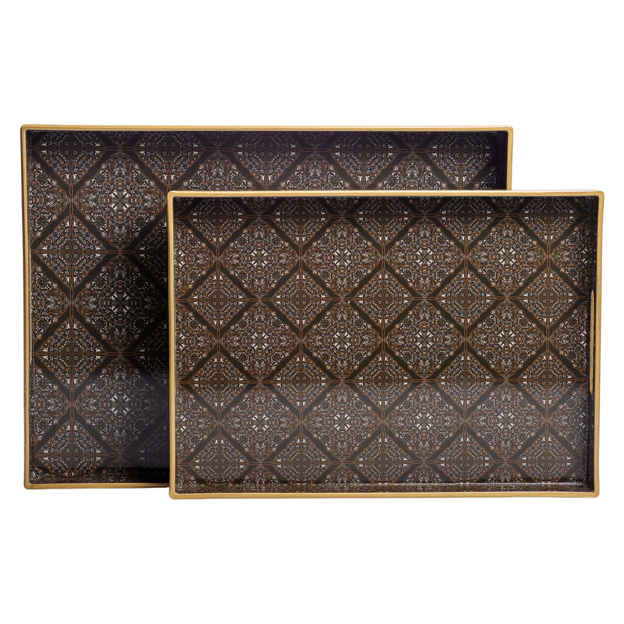 Набір прямокутних підносів для подачі їжі 2 (шт) 40×30×4 (см) HP-HK-14_HP-HK-14_Milantium_3