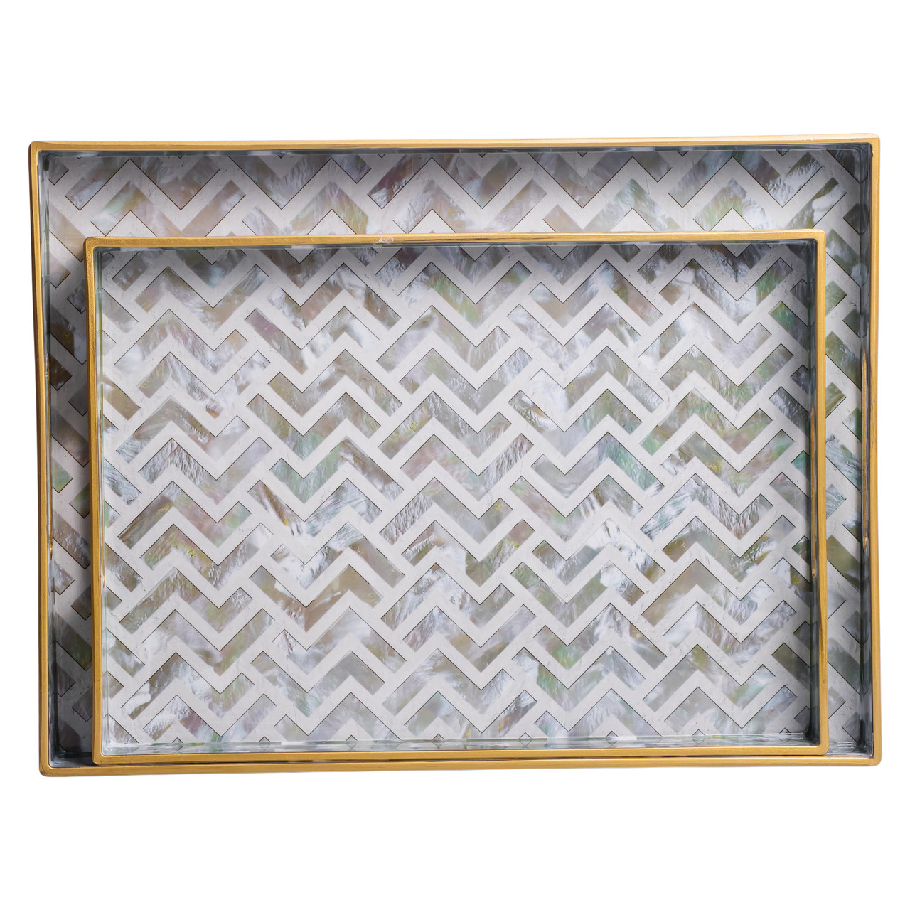 Набір прямокутних підносів для подачі їжі 2 (шт) 40×30×4 (см) HP-HK-16_HP-HK-16_Milantium_4