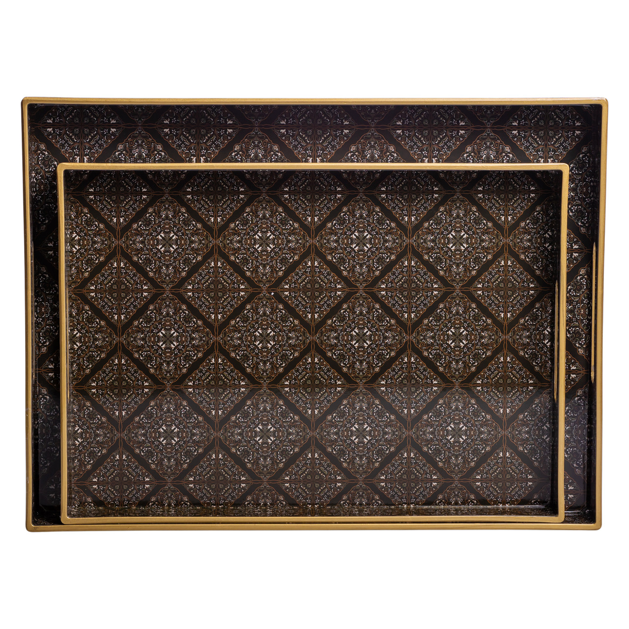 Набір прямокутних підносів для подачі їжі 2 (шт) 40×30×4 (см) HP-HK-14_HP-HK-14_Milantium_5