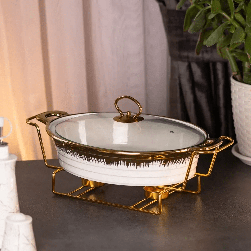 Настільна мармітниця 35х22.5х15.5 см марміт порцелянаовий для других страв 1.5 л HP1026_HP1026_Milantium_5