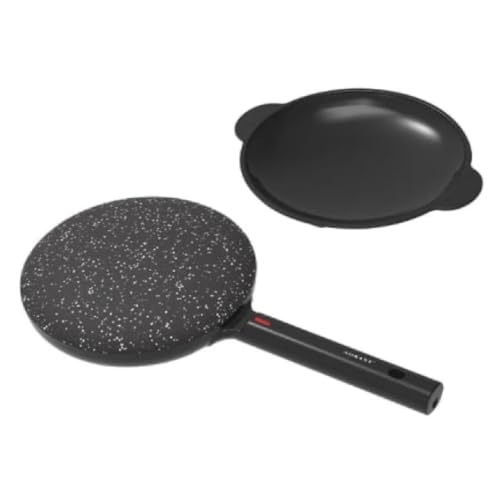 Сковорода млинниця електрична Ø20 (см) с неживым покрытием 600 Вт Чорний SK-07068_Sk-07068_Милантиум_2
