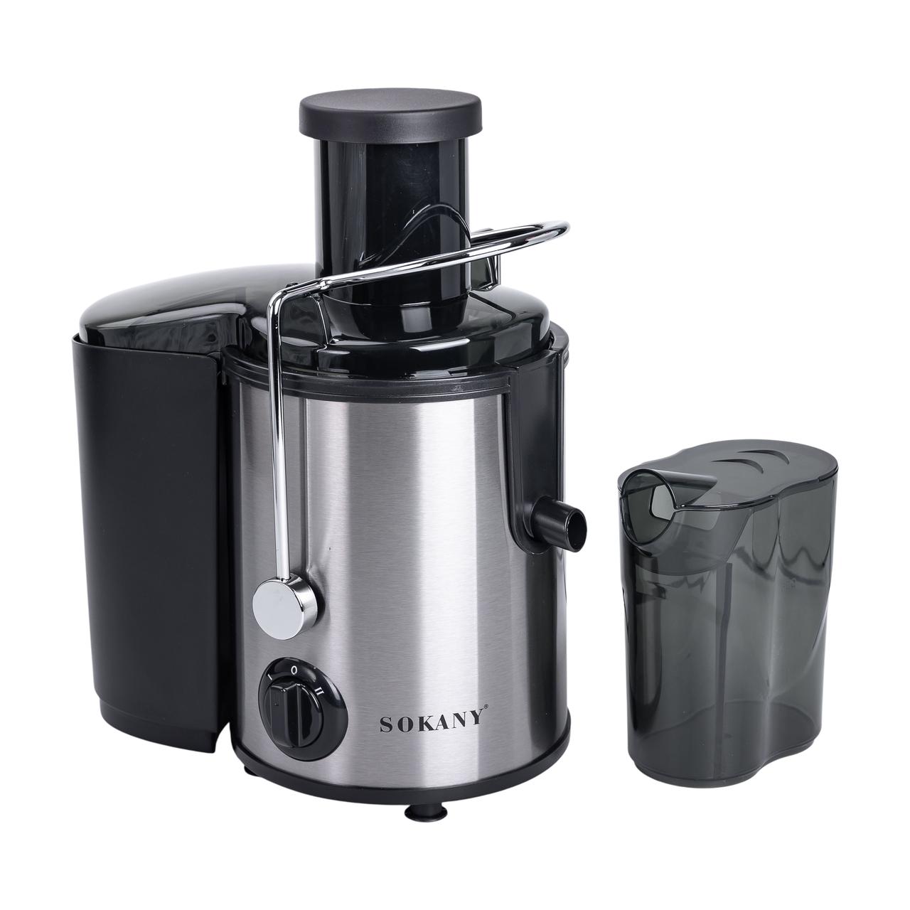 Соковижималка шнекова електрична з чашею Sokany SK-4000 800 Вт Чорна_SK-4000_Milantium_2