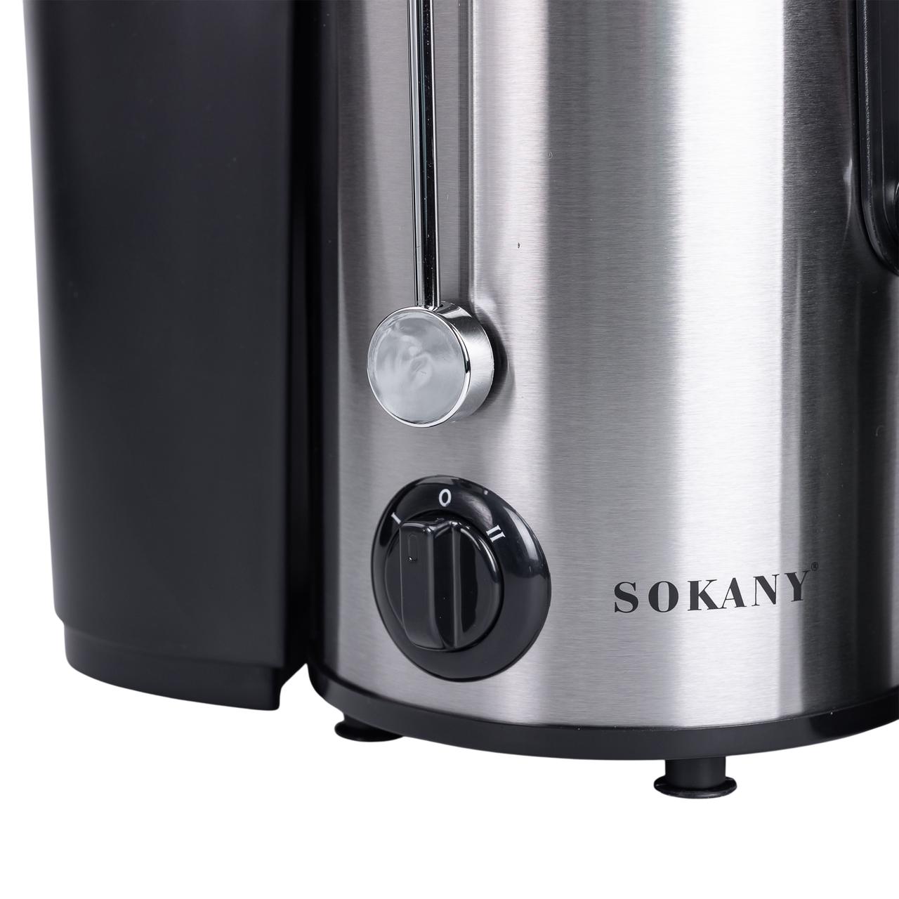 Соковижималка шнекова електрична з чашею Sokany SK-4000 800 Вт Чорна_SK-4000_Milantium_6