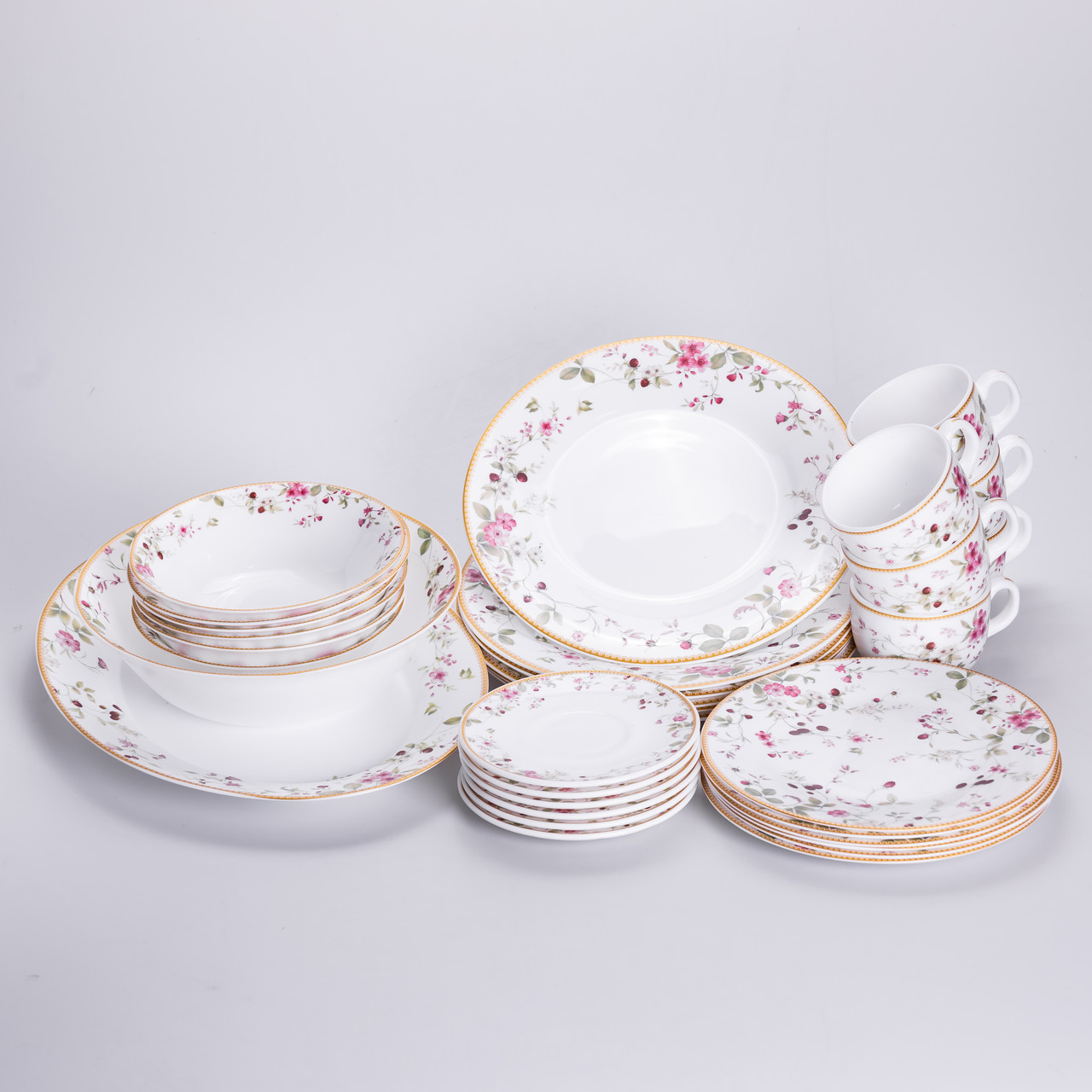 Столовий сервіз з порцеляни Strawberry на 6 осіб 32 предмети HP-HK-8 – купити в Україні недорого