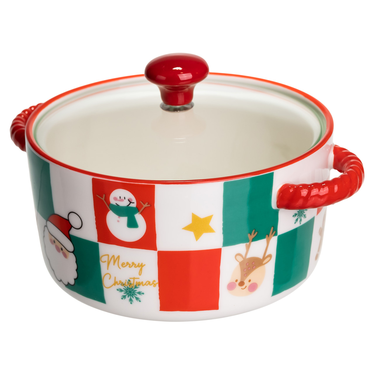 Супниця порцелянова Christmas новорічна  800 (мл) з кришкою Yiwu FM-CS-9C_FM-CS-9C_Milantium_2