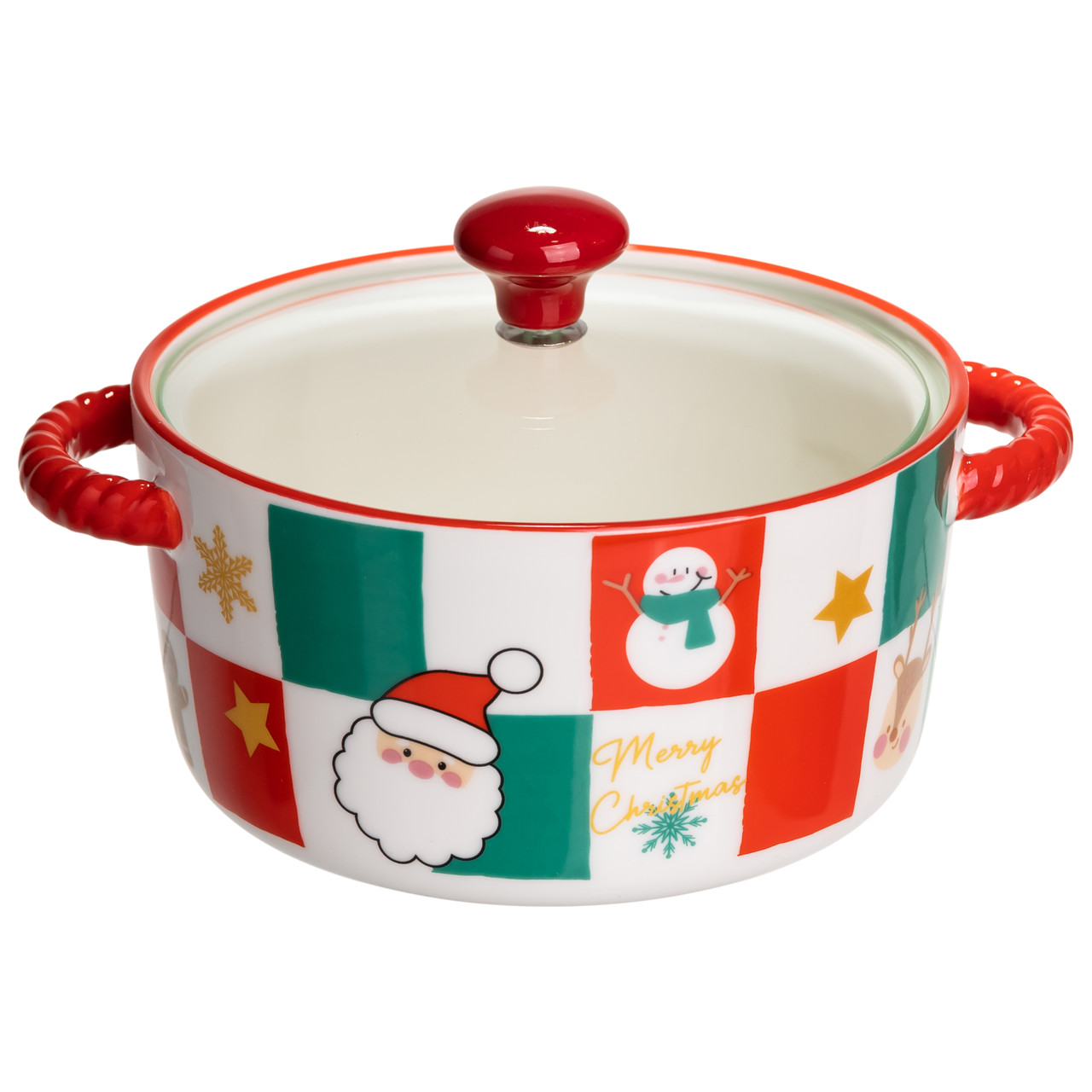 Супниця порцелянова Christmas новорічна  800 (мл) з кришкою Yiwu FM-CS-9C_FM-CS-9C_Milantium_3